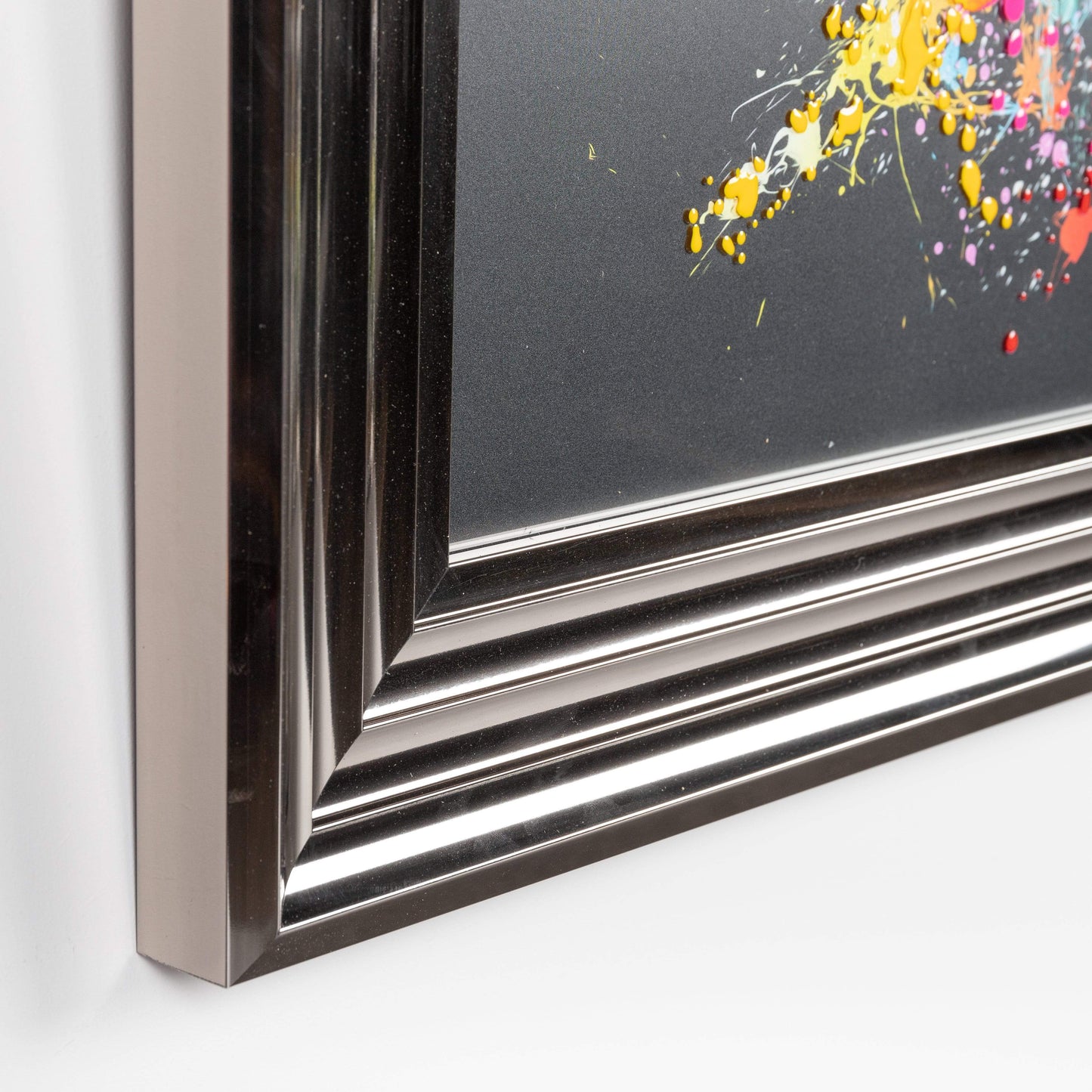 Pictures - Shh Colourful Vegas Poker Monkey Framed Picture 90 X 90 - 50155649