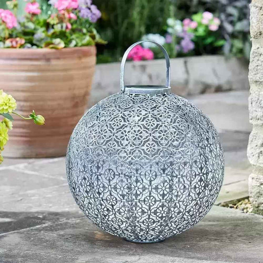 Gardening  -  Solar Jumbo Damasque Lantern  -  50155407