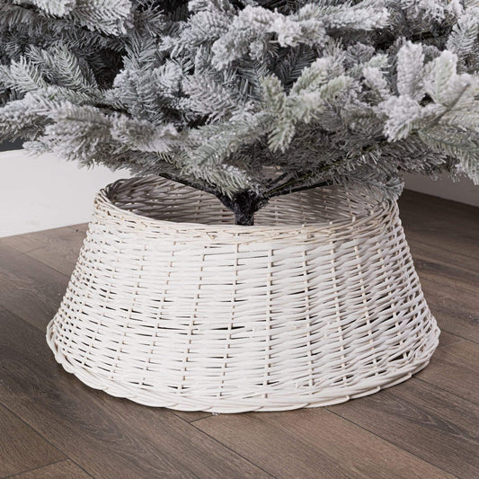 Christmas  -  White Willow Christmas Tree Basket - 70cm  -  50154277