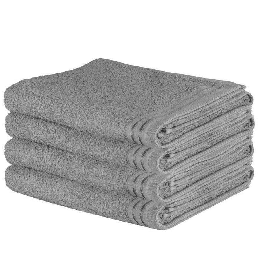 Wilsford Silver Egyptian Cotton Bath Sheet 4 Pack Bale Taskers Online