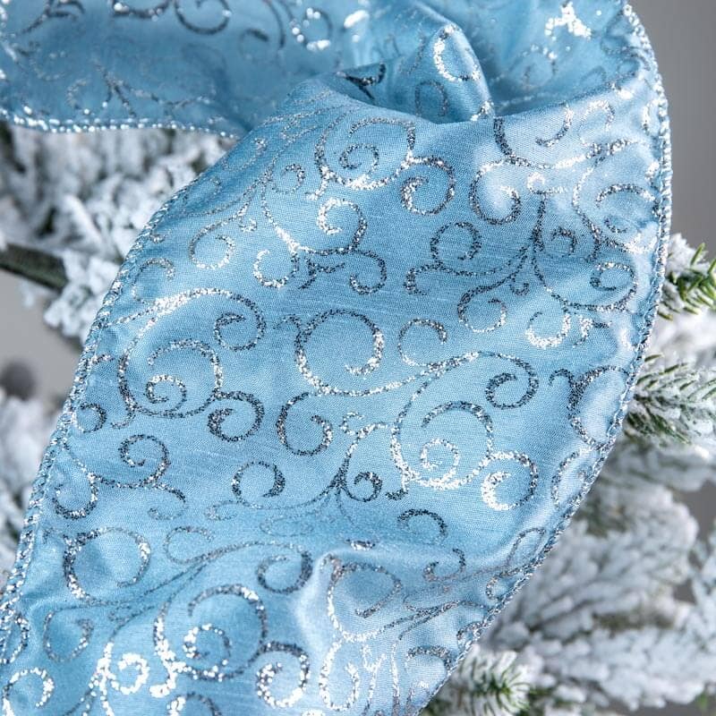 Christmas - Winter Sky Blue Satin Roll of Ribbon - 2.7m - 60001416