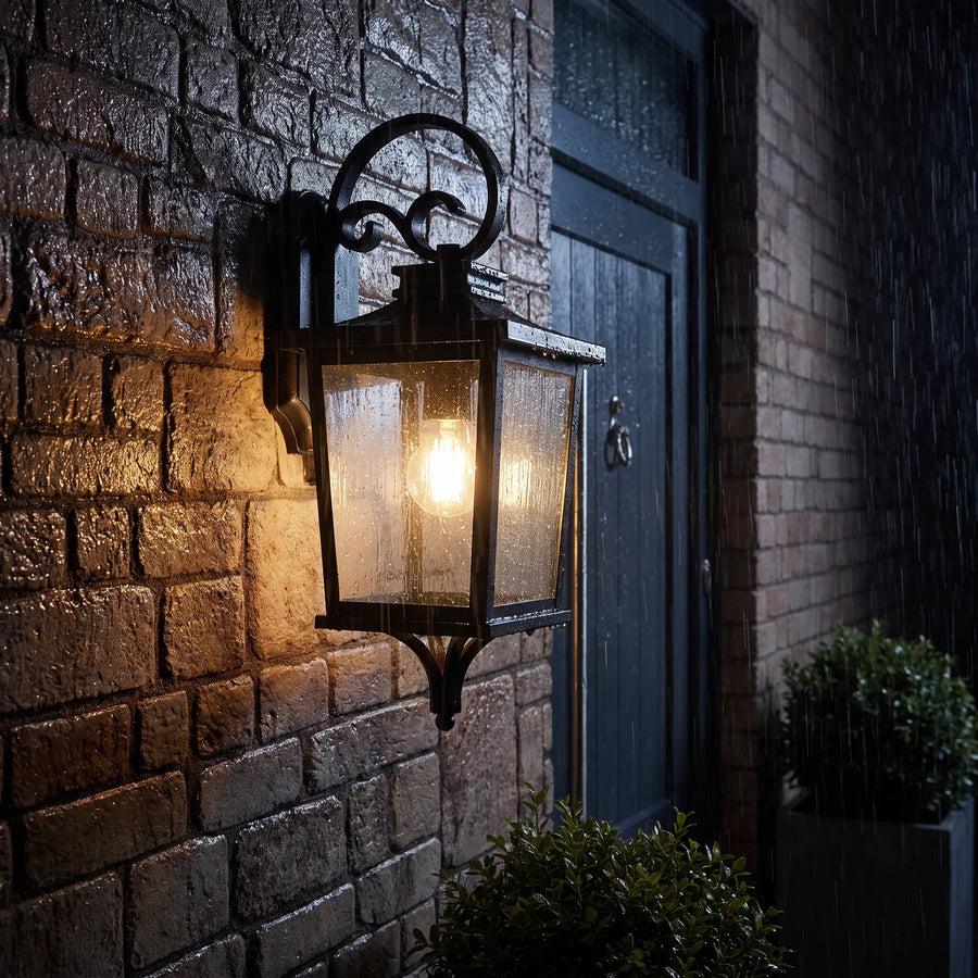 Lights  -  Brexton Outdoor Traditional Lantern - Black  -  60487574