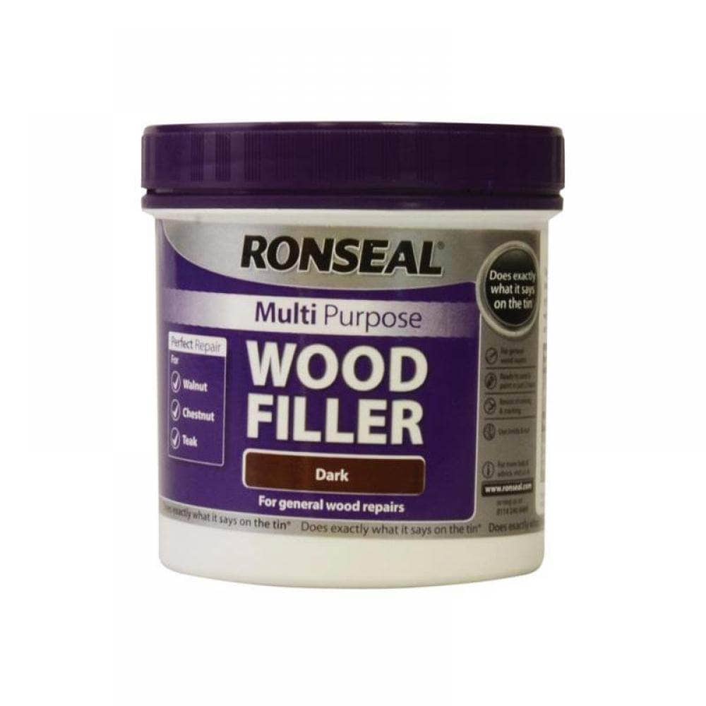 Paint  -  Ronseal Dark Wood Multi Purpose Wood Filler - 465G  -  00498876