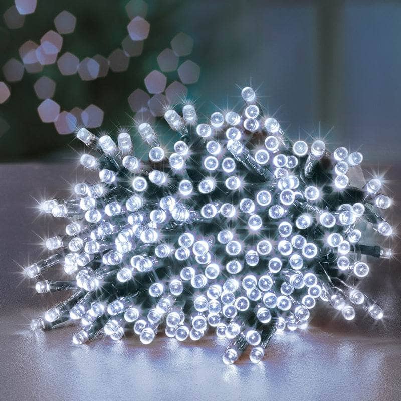 Lights  -  100 Cool White LED Battery Operated Lights - 10m  -  50101536