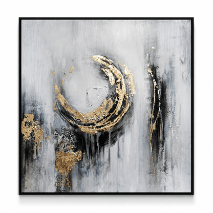 Pictures  -  10156 Canvas Painting Black Frame - 100 x 100cm  -  60485764