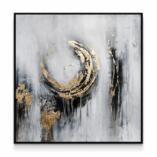 Pictures  -  10156 Canvas Painting Black Frame - 100 x 100cm  -  60485764
