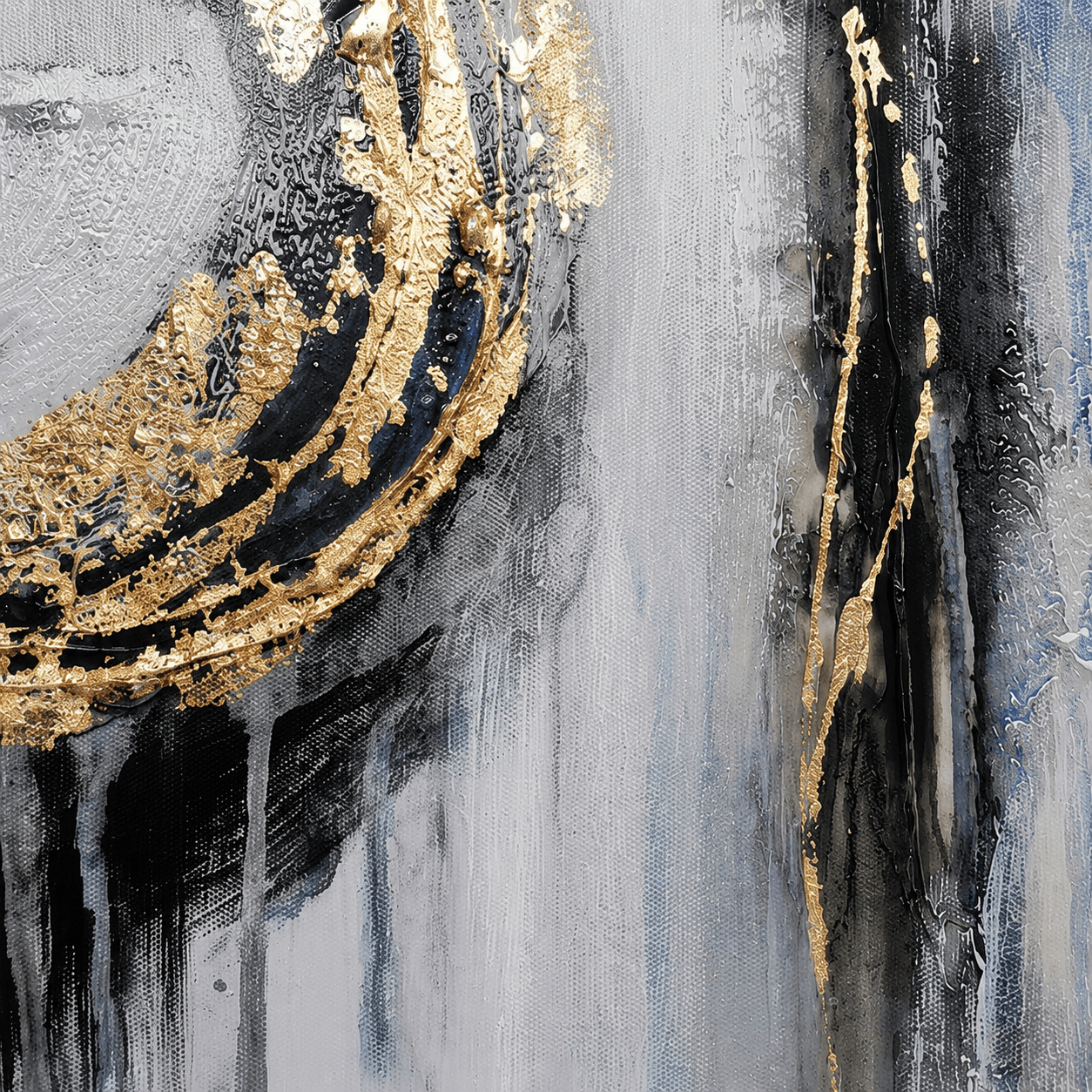 Pictures  -  10156 Canvas Painting Black Frame - 100 x 100cm  -  60485764