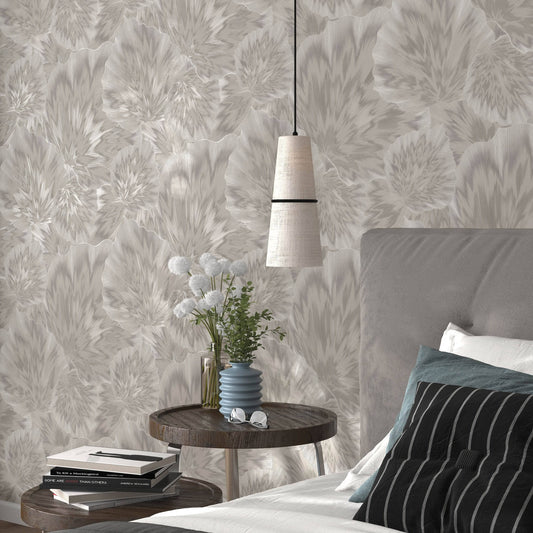 Wallpaper  -  Erismann Floral Beige Wallpaper - 10402-37  -  60013643
