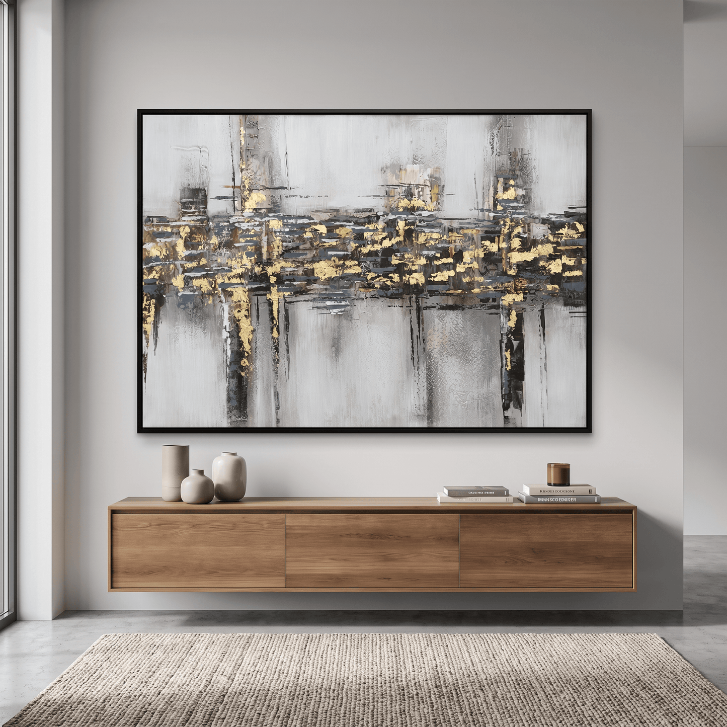 Pictures  -  10475 Canvas Painting Black Frame - 120 x 80cm  -  60485765