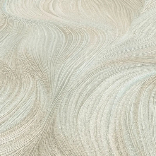 Wallpaper  -  Erismann Waves of Light Turquoise Metallic Wallpaper - 10522-18  -  60484799