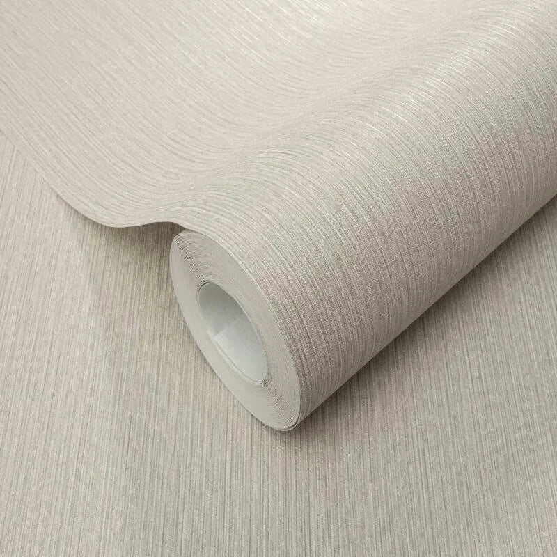 Wallpaper  -  Erismann Soft Loom Textured Plain Light Taupe - 10542-38  -  60484857