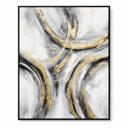 Pictures  -  11045 Canvas Painting Black Frame - 80 x 100cm  -  60485772