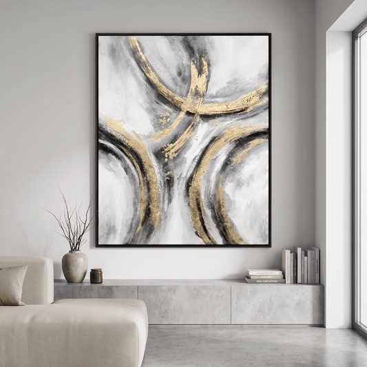 Pictures  -  11045 Canvas Painting Black Frame - 80 x 100cm  -  60485772