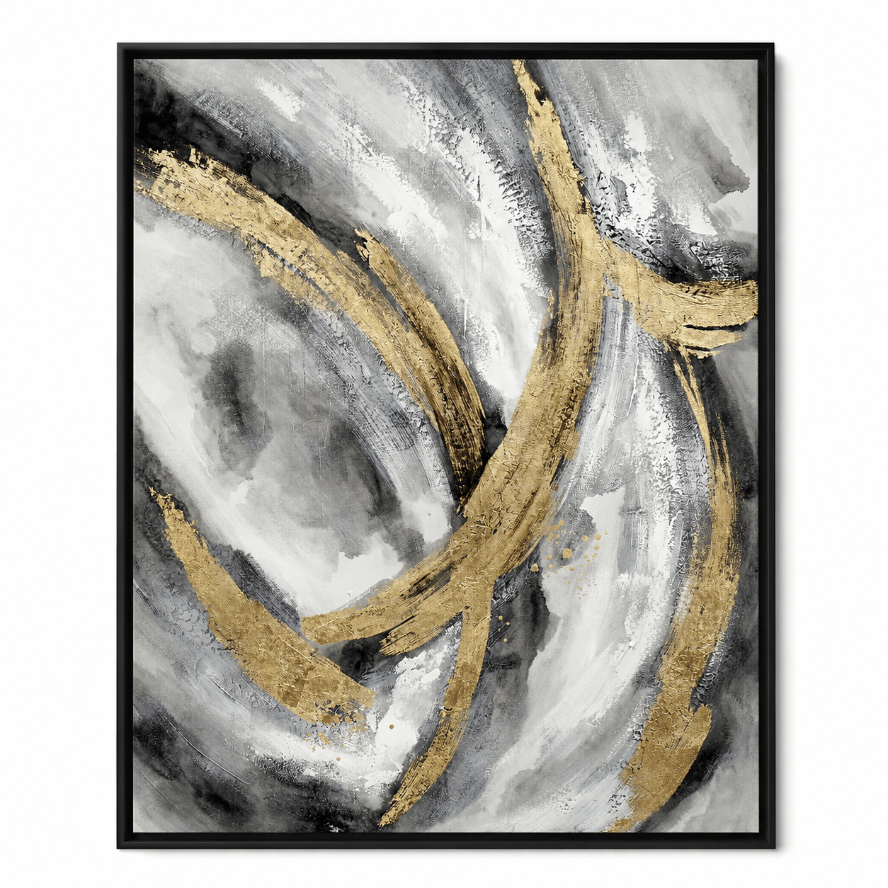 Pictures  -  11046 Canvas Painting Black Frame - 80 x 100cm  -  60485773