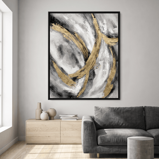 Pictures  -  11046 Canvas Painting Black Frame - 80 x 100cm  -  60485773