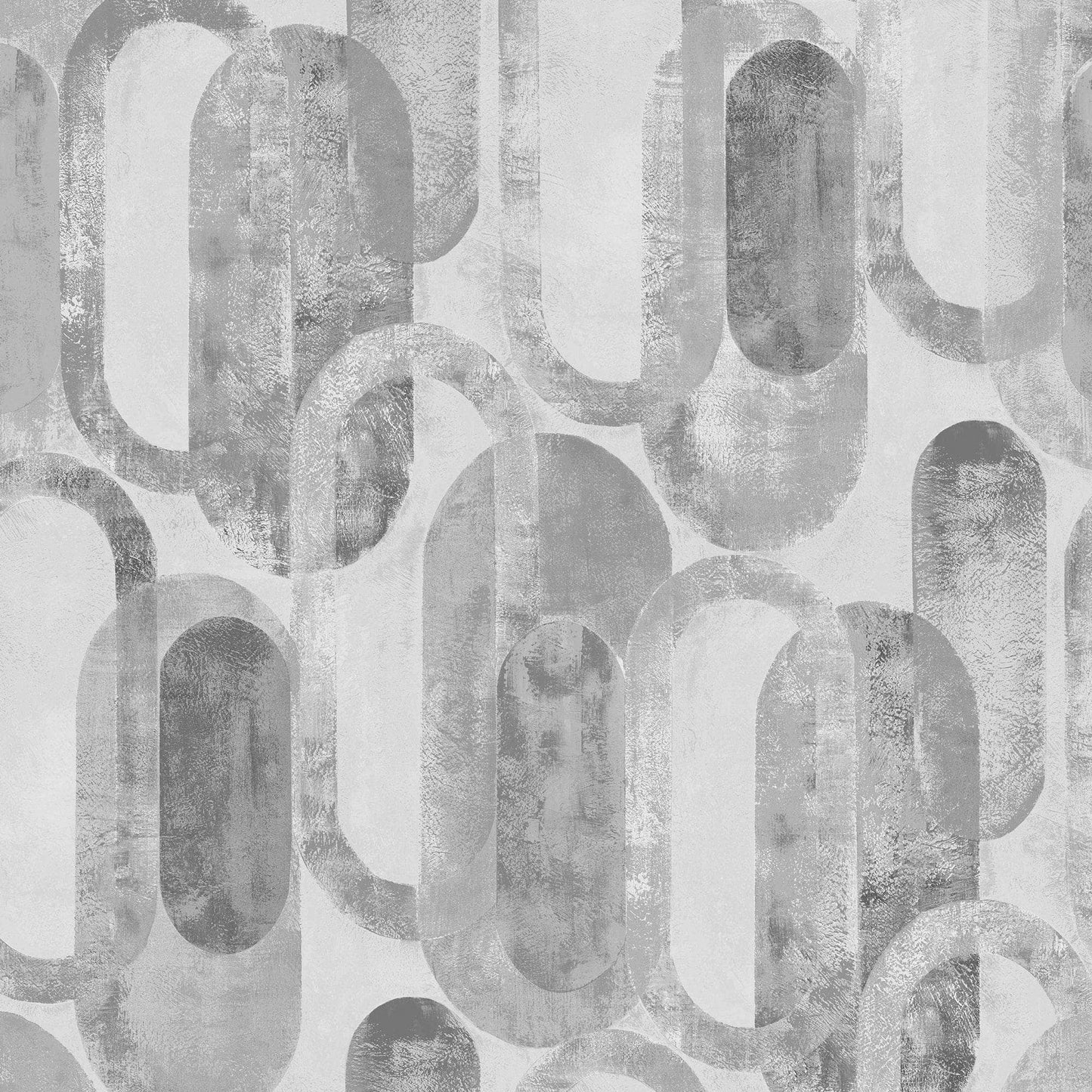Wallpaper  -  Sublime Oval Shapes Grey - 121803  -  60009411