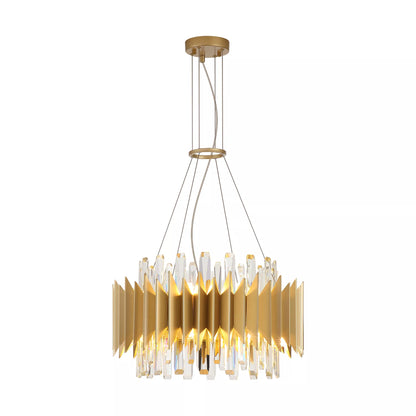 12 Light Pendant Ceiling Light - Gold