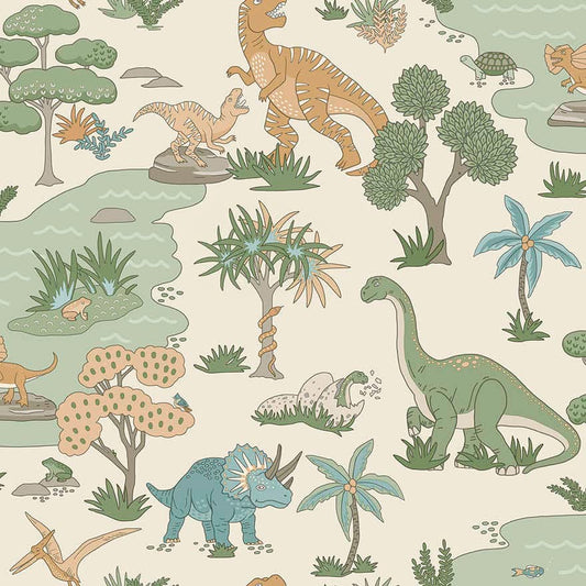 Sample  -  Holden Dino Zoo Cream/Multi Sample - 14012  -  60485328