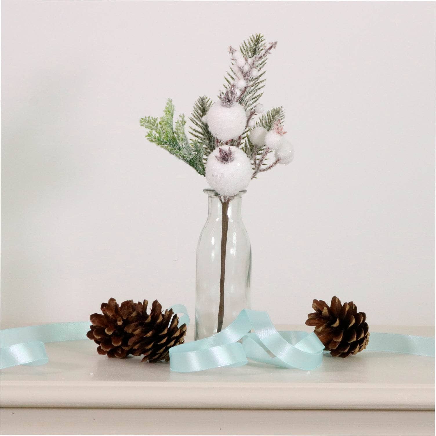 Christmas  -  Xmas Snowy White Pick - 26cm  -  60483957