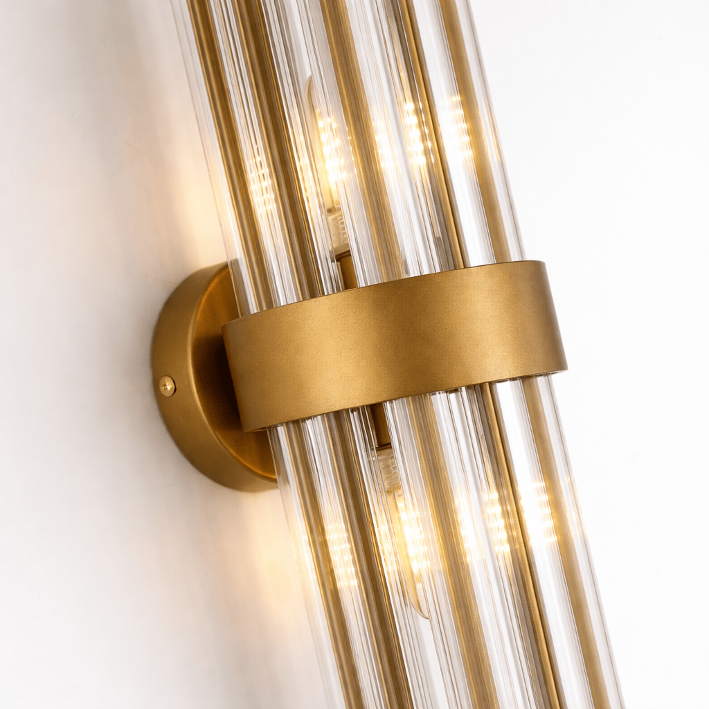 Lights  -  Bremen W002-2BR 2 Light Wall Light - Bronze & Clear Glass  -  60485709