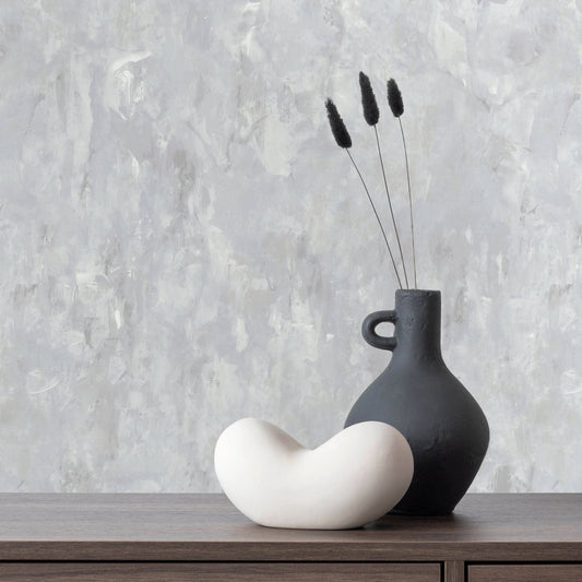 Wallpaper  -  Grandeco Camilla Plain Grey Wallpaper 198403  -  60011247