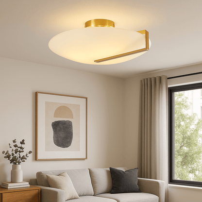 Lights  -  Parma Flush Ceiling Light - Gold  -  60014322