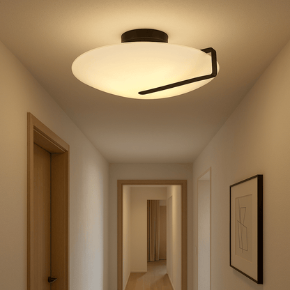 Lights  -  Parma Flush Ceiling Light - Black  -  60014321