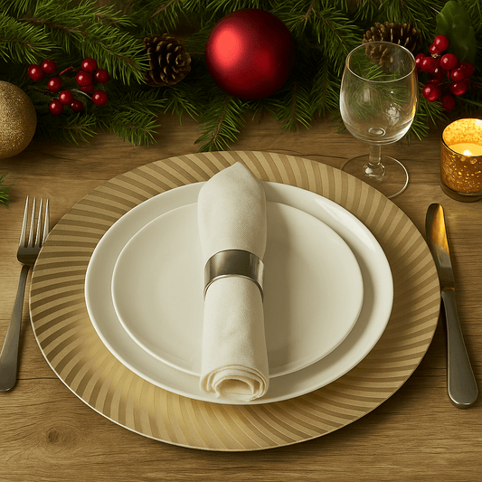 Christmas  -  Decorative Plate - Champagne  -  60450758