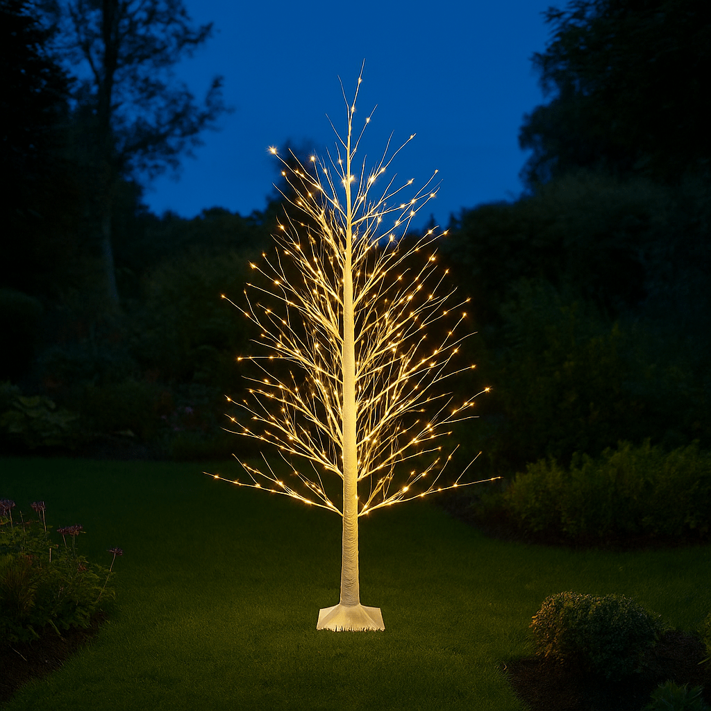 Christmas  -  LED Warm White Twinkle Birch Tree - 5.9 Ft  -  60012274