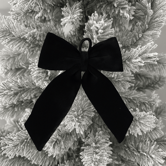 Christmas  -  Black Velvet Bow - 30 x 50cm  -  60484068