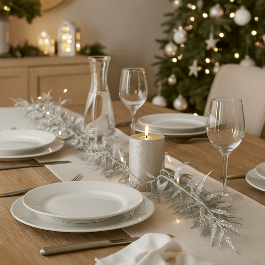 Christmas  -  Silver Leaf Garland - 180cm  -  60450858