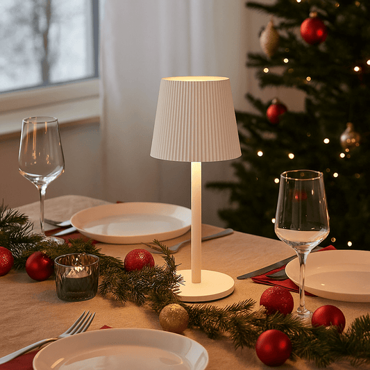 Lights  -  White Table Lamp - 10 x 36cm  -  60483927