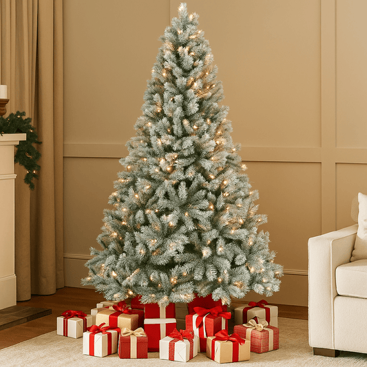 Christmas  -  Canada Frosted LED Spruce Christmas Tree - 7ft  -  60483949