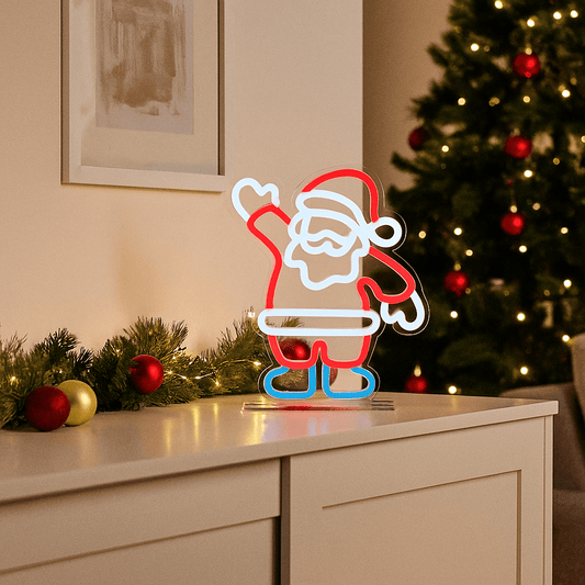 Christmas  -  Santa Table Top Neon Sign - 25cm  -  60484037