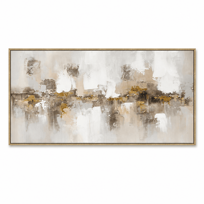 Pictures  -  20403 Canvas Painting Champagne Gold Frame - 140 x 70cm  -  60485762