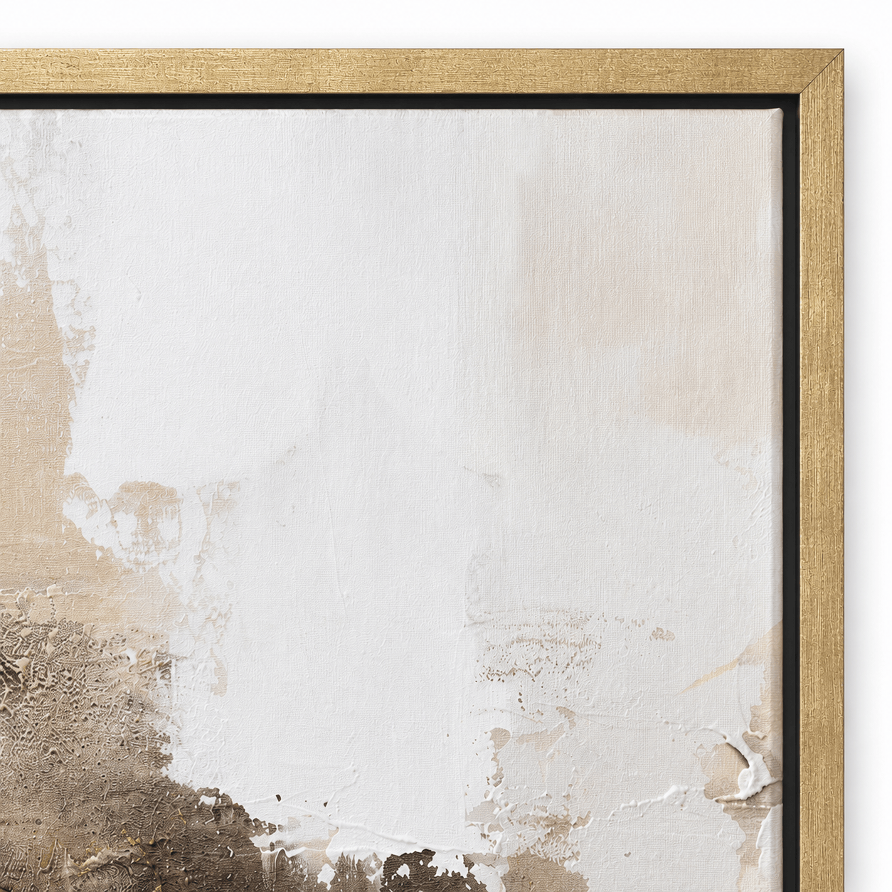 Pictures  -  20403 Canvas Painting Champagne Gold Frame - 140 x 70cm  -  60485762