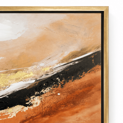 Pictures  -  20426 Canvas Painting Champagne Gold Frame - 150 x 75cm  -  60485763