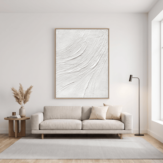 Pictures  -  20742 Canvas Painting Light Wood Frame - 90 x 120cm  -  60485774