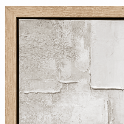 Pictures  -  20767 Canvas Painting Light Wood Frame - 100 x 100cm  -  60485776