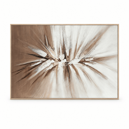 Pictures  -  21103 Canvas Painting Light Wood Frame - 120 x 80cm  -  60485780