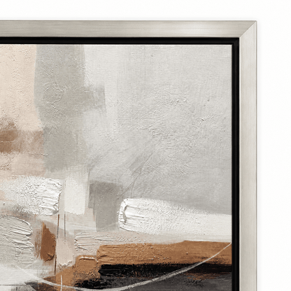 Pictures  -  21194 Canvas Painting Silver Frame - 80 x 80cm  -  60485781