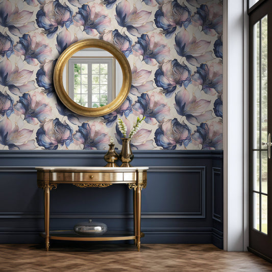 Wallpaper  -  Muriva Elysian Floral Multicoloured Wallpaper - 212501  -  60011283