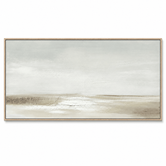 Pictures  -  21270 Canvas Painting Light Wood Frame - 120 x 60cm  -  60485805