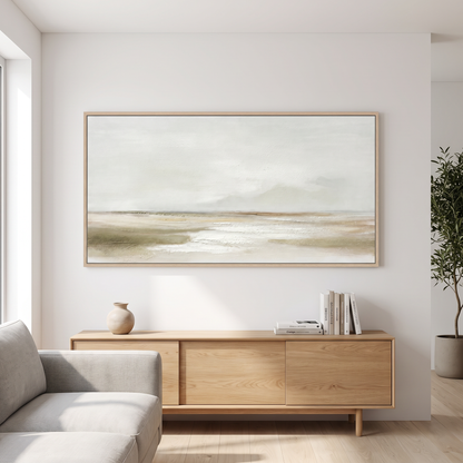21271 Canvas Painting Light Wood Frame - 120 x 60cm