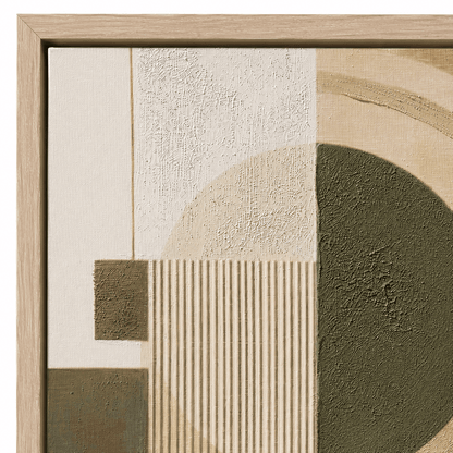 Pictures  -  21279 Canvas Painting Light Wood Frame - 70 x 100cm  -  60485794