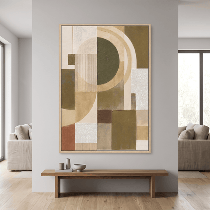 Pictures  -  21279 Canvas Painting Light Wood Frame - 70 x 100cm  -  60485794