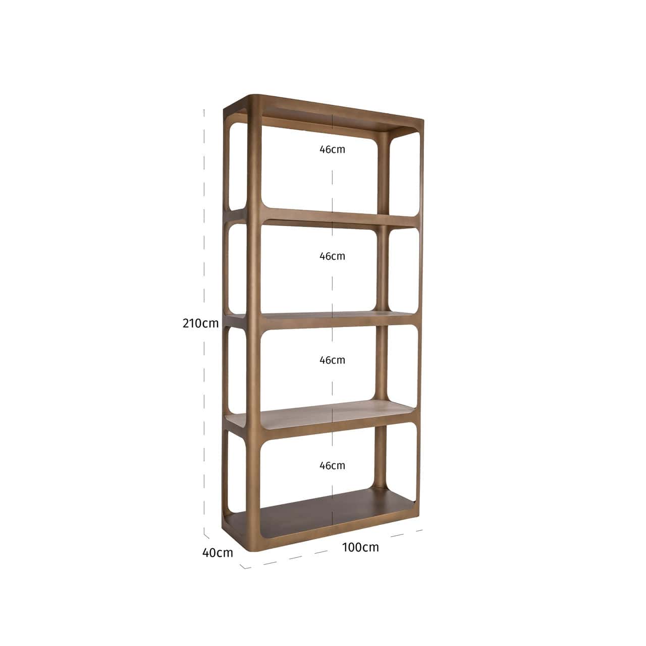 Active  -  Richmond Claridge Display Cabinet – Antique Gold  -  60487685