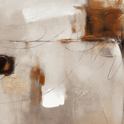 21426 Canvas Painting Brown Frame - 100 x 75cm