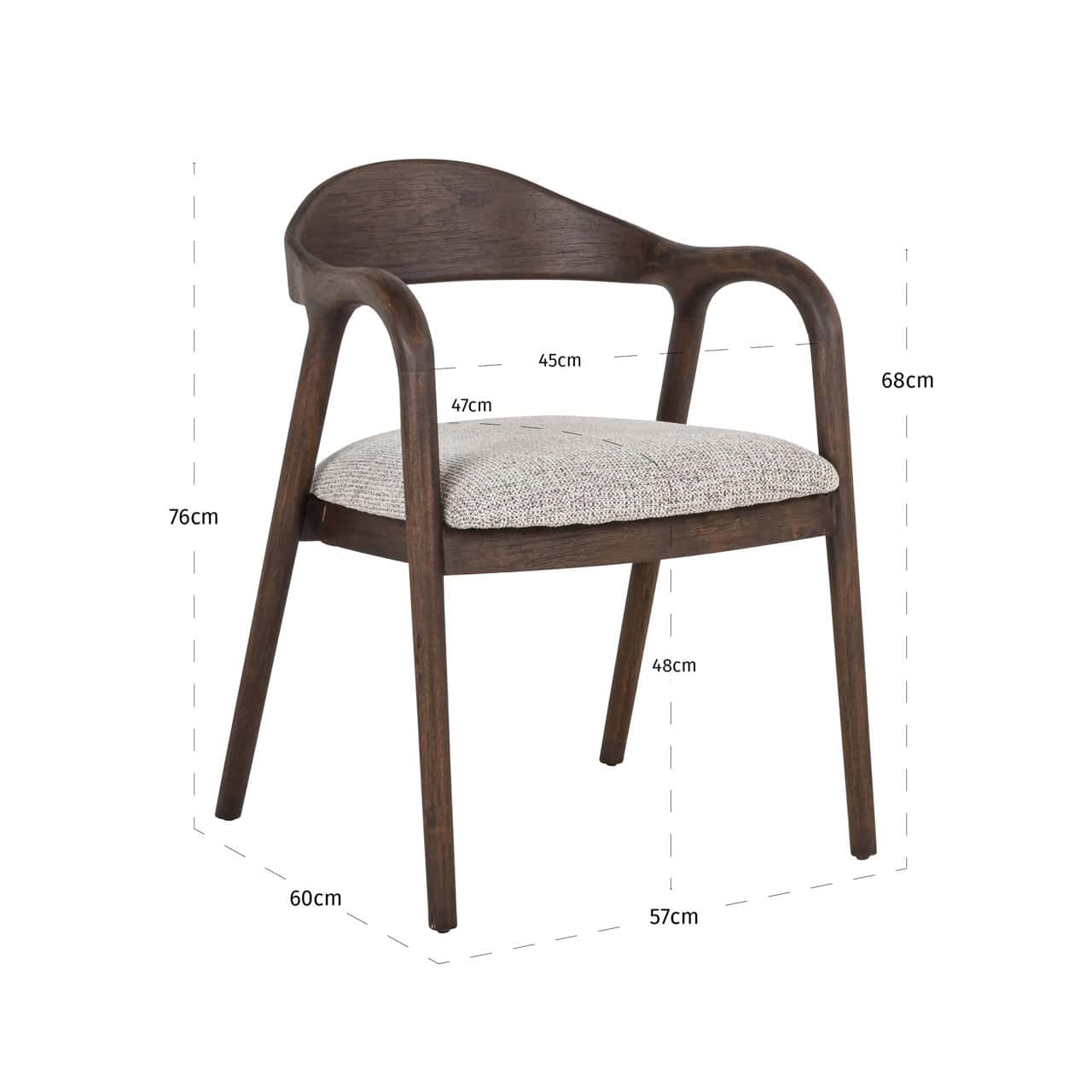 Active  -  Richmond Mihara Dining Chair - Mocca  -  60487683