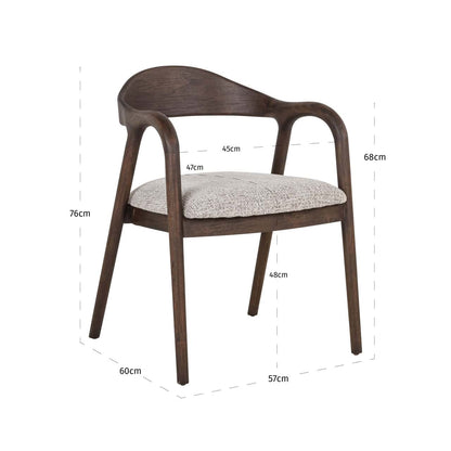 Active  -  Richmond Mihara Dining Chair - Mocca  -  60487683